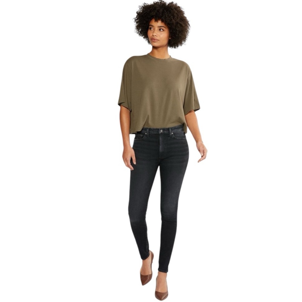 New Etica Giselle Black Creek Mid Rise Skinny Size 26